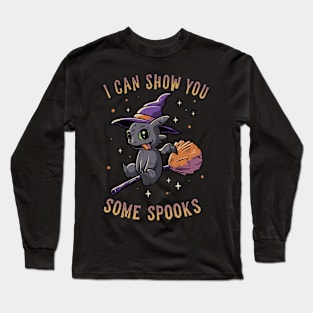 I Can Show You Some Spooks Funny Cute Spooky Long Sleeve T-Shirt